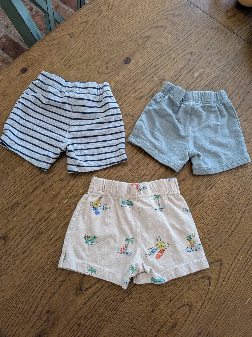 Baby Cotton Shorts - Mix, Sz. 6-9 Months